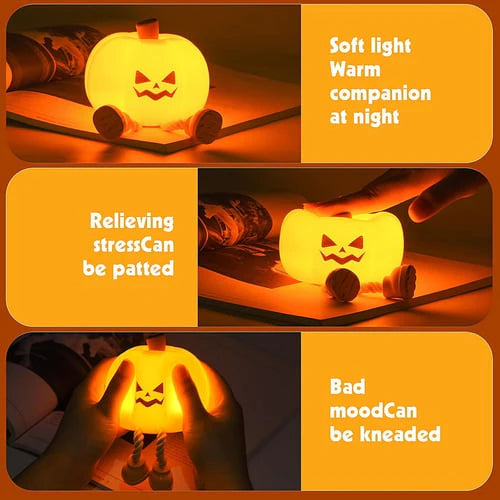 🔥2025NEW-Final 3 Hours: 80% OFF - Mischievous Grinning Pumpkin Night Light🎃
