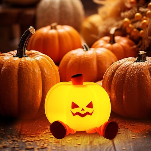 🔥2025NEW-Final 3 Hours: 80% OFF - Mischievous Grinning Pumpkin Night Light🎃