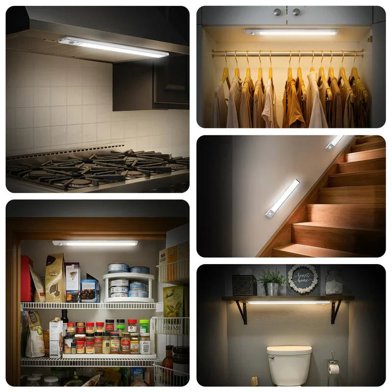 2025NEWđTAILEDEN Under Cabinet Lights,76LED Motion Sensor Night Light Indoor