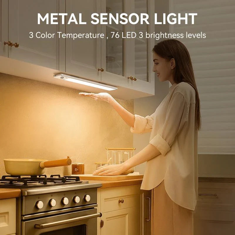 2025NEWđTAILEDEN Under Cabinet Lights,76LED Motion Sensor Night Light Indoor