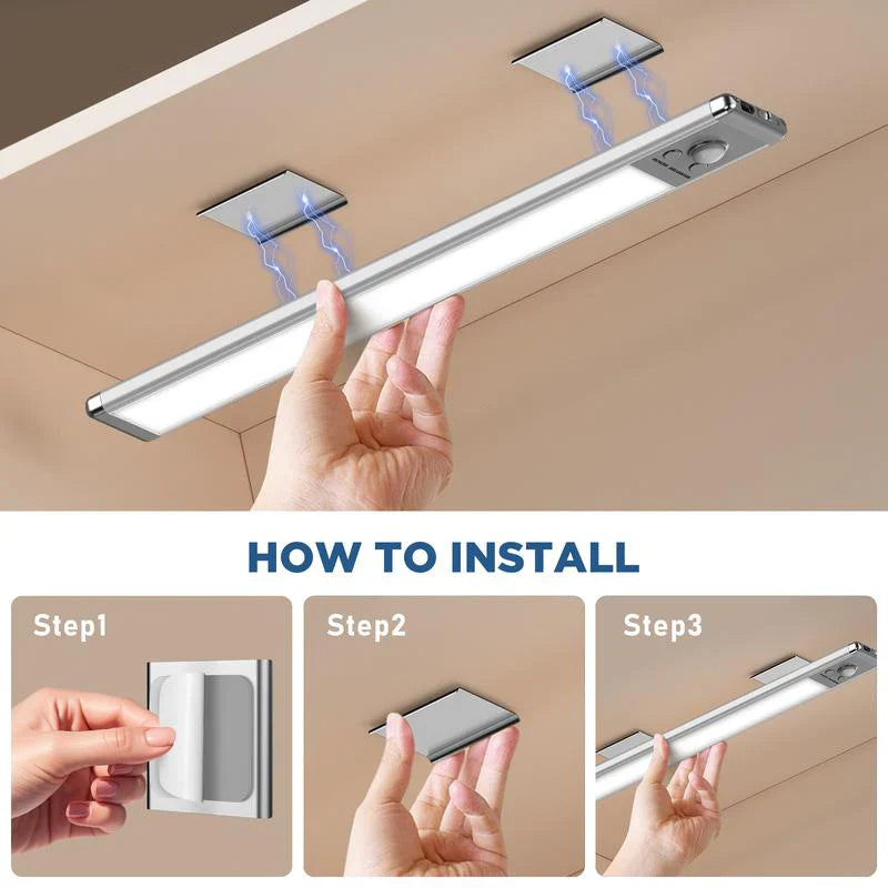 2025NEWđTAILEDEN Under Cabinet Lights,76LED Motion Sensor Night Light Indoor