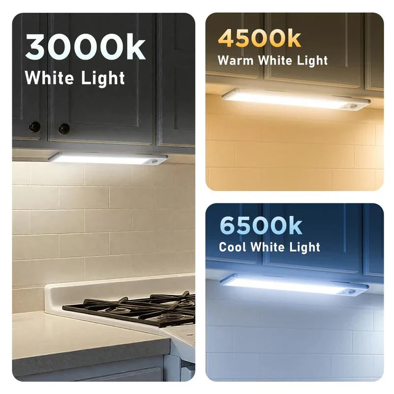 2025NEWđTAILEDEN Under Cabinet Lights,76LED Motion Sensor Night Light Indoor