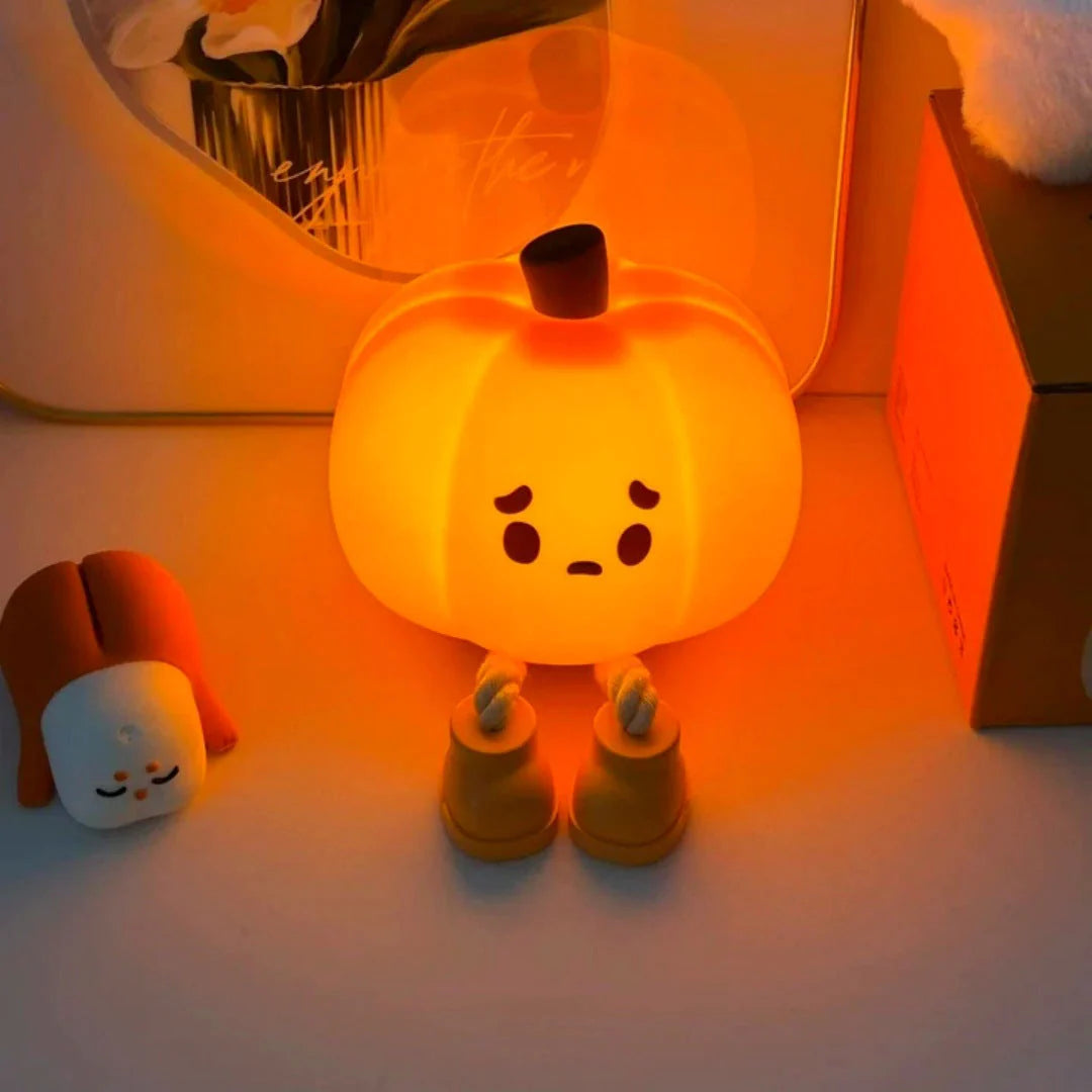 🔥2025NEW-Final 3 Hours: 80% OFF - Mischievous Grinning Pumpkin Night Light🎃