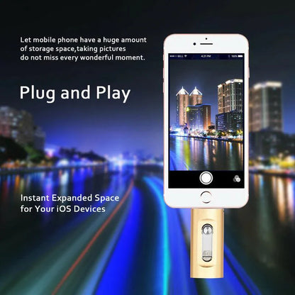 ⚡3 in 1 Flash Drive⚡ Portable High Speed USB 3.0 Memory Storage