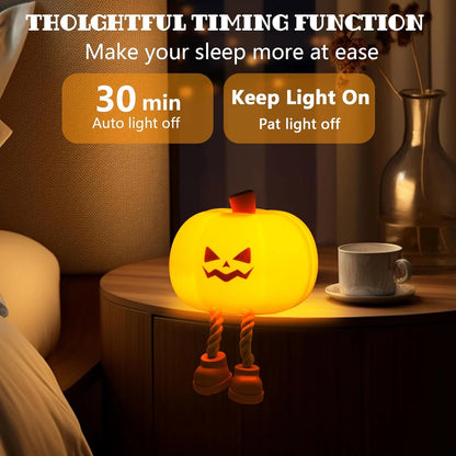 🔥2025NEW-Final 3 Hours: 80% OFF - Mischievous Grinning Pumpkin Night Light🎃