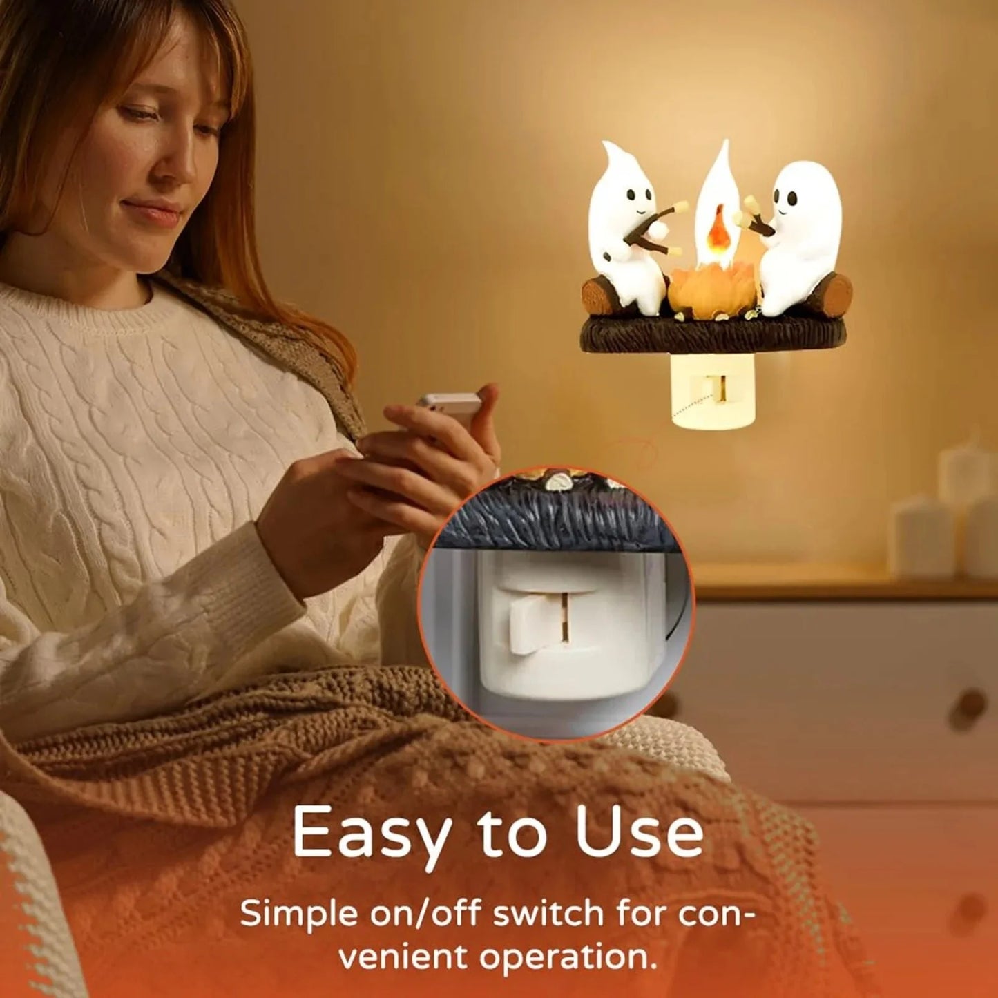 2025NEW🎃Halloween Ghost Campfire Nightlight