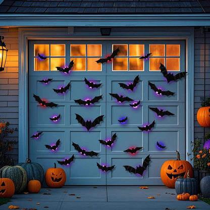 🎉Last Day 50% OFF🎁3D Bats Light Decorations Spooky Ornaments for Festival Halloween