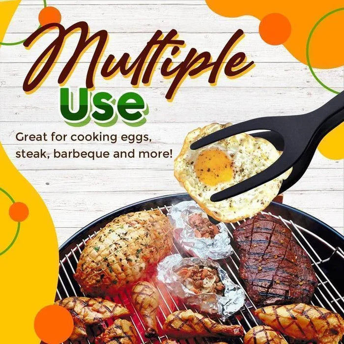 🔥2025NEW-All Day Cook 2 in 1 Spatula Tongs🎁Buy 1 get 2 free!