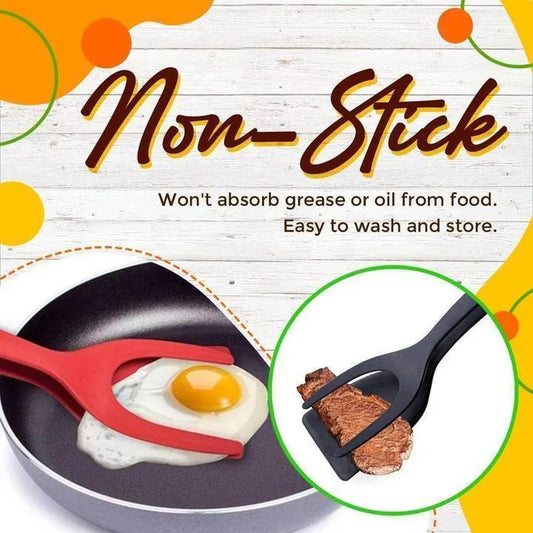 🔥2025NEW-All Day Cook 2 in 1 Spatula Tongs🎁Buy 1 get 2 free!
