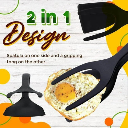 🔥2025NEW-All Day Cook 2 in 1 Spatula Tongs🎁Buy 1 get 2 free!