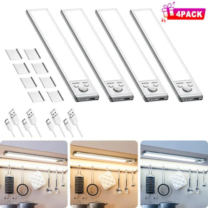 2025NEW🎁TAILEDEN Under Cabinet Lights,76LED Motion Sensor Night Light Indoor